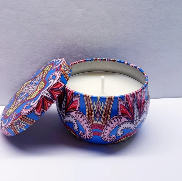 EVENING IN PARIS Scented Mini Tin Jar Soy Wax Candles, Aromatherapy, 2oz(4 pack) - Picture 4 of 7